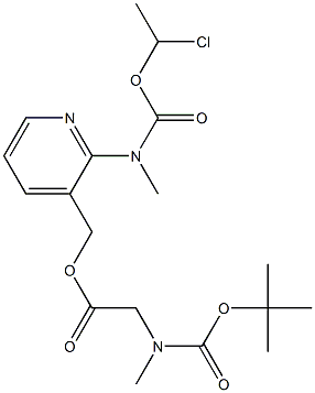 (2-(((1-Chloroethoxy)carbonyl)(methyl)amino)pyridin-3-yl)methyl 2-((tert-butoxycarbonyl)(methyl)amino)acetate