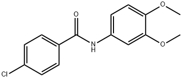 4-クロロ-N-(3,4-ジメトキシフェニル)ベンズアミド 化学構造式