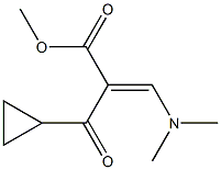 (1-cyclopropyl-Methanoyl)-diMethylaMino-acrylic acid Methyl ester 化学構造式