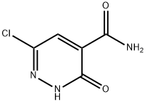 6-Chloro-3-hydroxypyridazine-4-carboxaMide Struktur