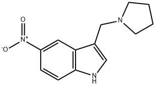 5-Nitro-3-(pyrrolidin-1-ylMethyl)-1H-indole Structure