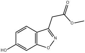 2-(6-羟基-1,2-苯并异噁唑-3-基)乙酸甲酯,34173-07-4,结构式