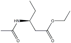 (3S)-3-(乙酰氨基)戊酸乙酯,343335-40-0,结构式