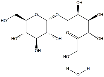 6-O-α-D-Glucopyranosyl-D-fructose,  Isomaltulose  hydrate Struktur