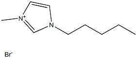 1-メチル-3-ペンチルイミダゾリウムブロミド 化学構造式