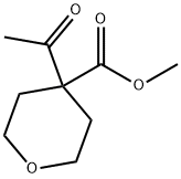 Ethyl 4-acetyl tetrahydro-2H-pyran-4-carboxylate Struktur