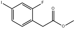 2-fluoro-4-iodo phenyl acetic acid methyl ester,345963-98-6,结构式