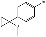 1-broMo-4-(1-Methoxycyclopropyl)benzene Struktur