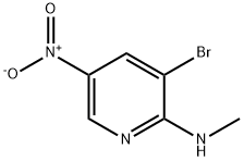 (3-BroMo-5-nitro-pyridin-2-yl)-Methyl-aMine Structure