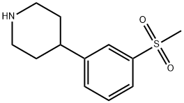 4-(3-(Methylsulfonyl)phenyl)piperidine Struktur