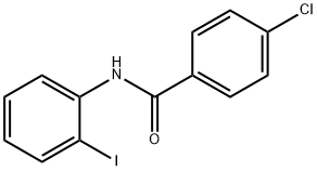 4-クロロ-N-(2-ヨードフェニル)ベンズアミド 化学構造式
