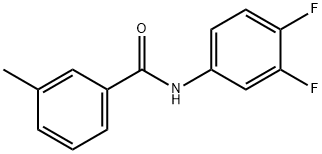 N-(3,4-二氟苯基)-3-甲基苯甲酰胺,346720-59-0,结构式