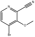 4-BroMo-3-Methoxypicolinonitrile Struktur