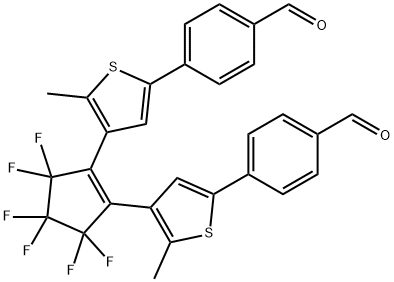 1,2-Bis(2-methyl-5-(4-formylphenyl)-3-thienyl)perfluorocyclopentene Structure