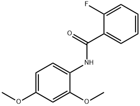 2-Fluoro-N-(2,4-diMethoxyphenyl)benzaMide, 97% Structure