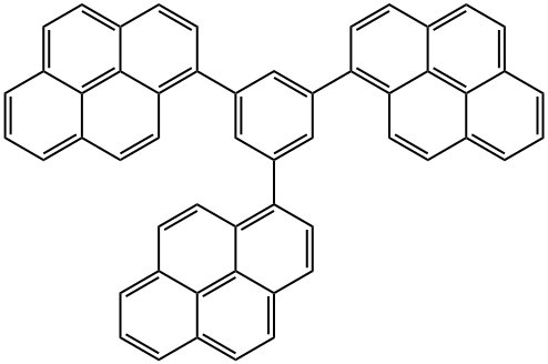 TPB3 , 1,3,5-Tri-(pyren-1-yl)-benzene Structure