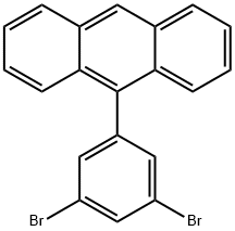 Anthracene, 9-(3,5-dibroMophenyl)-,349666-30-4,结构式