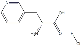 (R)-2-AMino-3-(pyridin-3-yl)propanoic acid hydrochloride 化学構造式