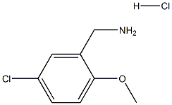 (5-氯-2-甲氧基苯基)甲胺盐酸盐 结构式