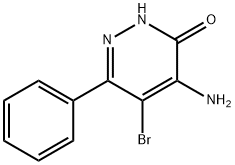 4-AMino-5-broMo-6-phenylpyridazin-3(2H)-one Structure