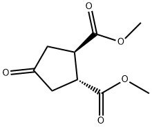 (1R,2R)-4-环戊酮-1,2-二甲酸二甲酯 结构式