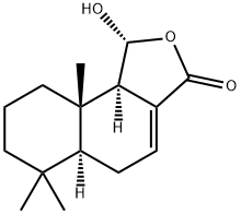 (1R,5AS,9AS,9BR)-5,5A,6,7,8,9,9A,9B-八氢-1-羟基-6,6,9A-三甲基萘并[1,2-C]呋喃-3(1H)-酮,350986-74-2,结构式