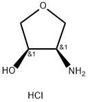 顺-4-氨基噁戊环-3-醇盐酸 结构式