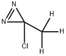3-Chloro-3-(methyl-D<sub>3</sub>)-3H-diazirine Struktur