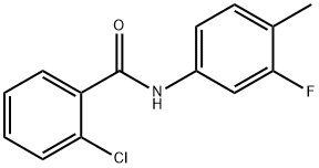 2-氯-N-(3-氟-4-甲基苯基)苯甲酰胺, 356086-33-4, 结构式