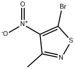 5-BroMo-3-Methyl-4-nitroisothiazole 化学構造式