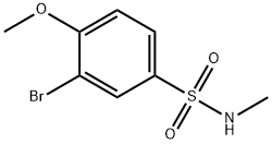 3-broMo-4-Methoxy-N-MethylbenzenesulfonaMide Struktur