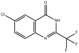 6-氯-2-(三氟甲基)喹唑啉-4(3H)-酮,35982-55-9,结构式