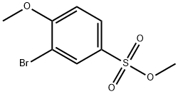 甲基 3-溴-4-甲氧基苯磺酸酯,363587-94-4,结构式