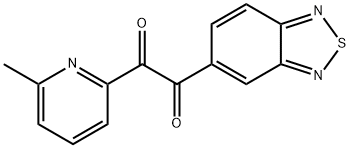 1-(2,1,3-Benzothiadiazol-5-yl)-2-(6-Methyl-2-pyridinyl)-1,2-ethanedione Struktur