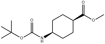 Methyl cis-4-(Boc-aMino)cyclohexanecarboxylate Structure