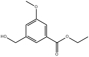3-(羟甲基)-5-甲氧基苯甲酸乙酯, 367519-86-6, 结构式