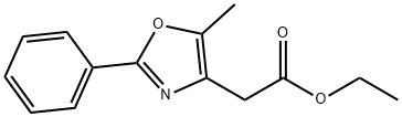 2-(5-甲基-2-苯基噁唑-4-基)乙酸乙酯 结构式