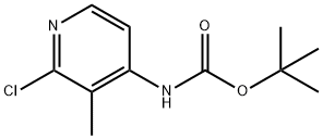 (2-氯-3-甲基吡啶-4-基)氨基甲酸叔丁酯,370864-66-7,结构式