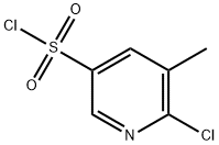 6-氯-5-甲基吡啶-3-磺酰氯, 37105-10-5, 结构式