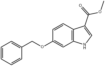 1H-Indole-3-carboxylic acid, 6-(phenylMethoxy)-, Methyl ester Struktur