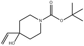 1-BOC-4-乙烯基-4-羟基哌啶 结构式
