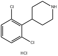 4-(2,6-dichloro-phenyl)-piperidine hydrochloride Struktur