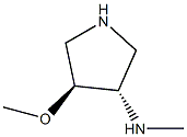 (3S,4S)-4-Methoxy-N-Methylpyrrolidin-3-aMine Struktur