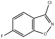 3-クロロ-6-フルオロベンゾ[D]イソオキサゾール 化学構造式