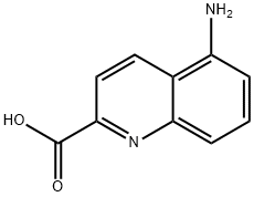 2-Quinolinecarboxylicacid,5-amino-(9CI) Struktur