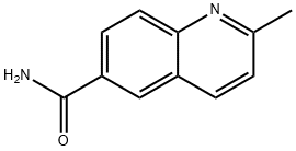 2-甲基喹啉-6-甲酰胺,37535-43-6,结构式