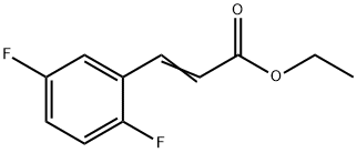 ethyl 3-(2,5-difluorophenyl)acrylate Struktur