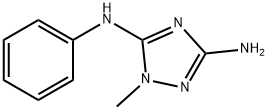 1-甲基-N5-苯基-1,2,4-1H-三氮唑-3,5-二胺, 37634-00-7, 结构式