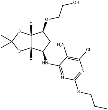 Ethanol, 2-[[(3aR,4S,6R,6aS)-6-[[5-aMino-6-chloro-2-(propylthio)-4-pyriMidinyl]aMino]tetrahydro-2,2-diMethyl-4H-cyclopenta-1,3-dioxol-4-yl]oxy]-