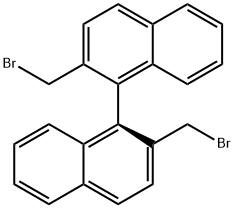(S)-2,2'-ビス(ブロモメチル)-1,1'-ビナフタレン 化学構造式